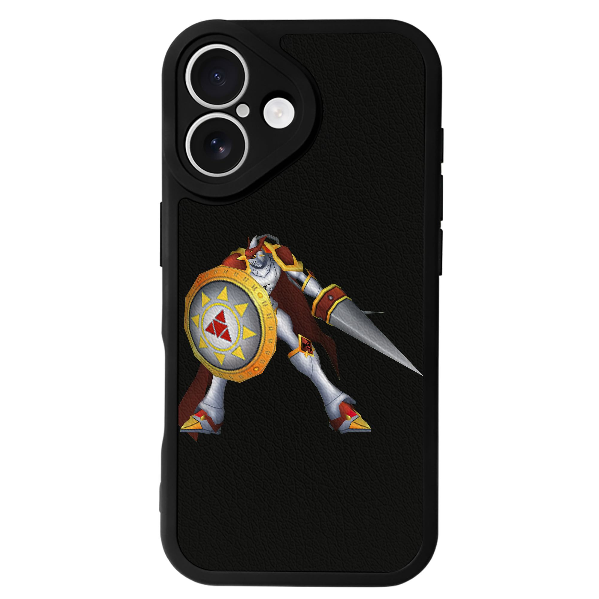 （画像用） Digimon デジタルモンスター/デジモン 【iPhone 16シリーズ対応】シリコンスマホケース（レザー調） 材質：シリコン